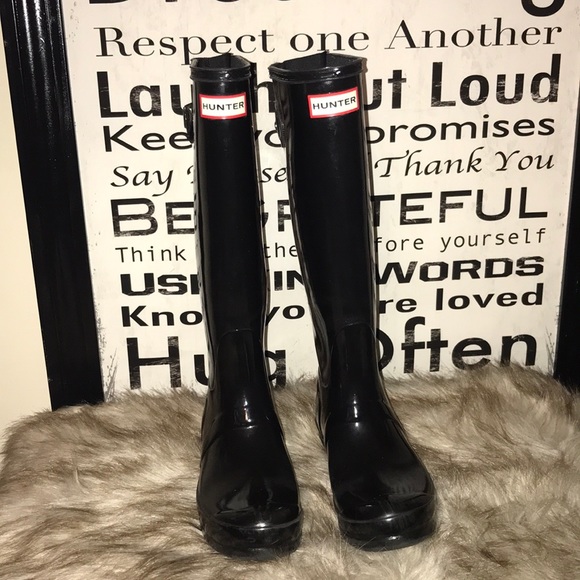 Hunter Shoes - Hunter Boots Black (Bigger Calves)